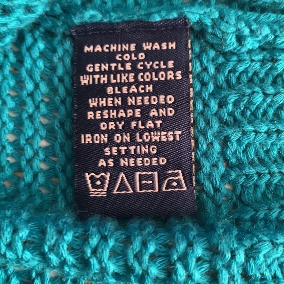 Evan-Picone Turquoise Blouse Size L #151 - Picture 6 of 8